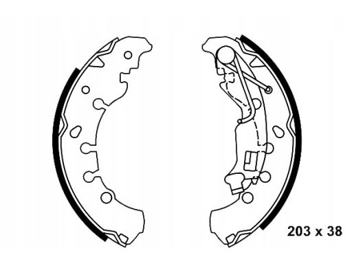 03.0137-0479.2 Szczęki Hamulcowe Kpl. Ate