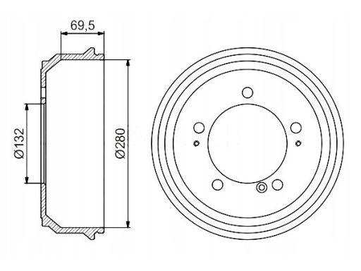 0 986 477 169 Bęben Hamulcowy Bosch