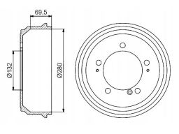 0 986 477 169 Bęben Hamulcowy Bosch