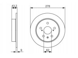 0 986 479 047 Tarcza Hamulcowa Bosch