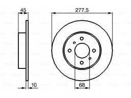 0 986 479 105 Tarcza Hamulcowa Bosch