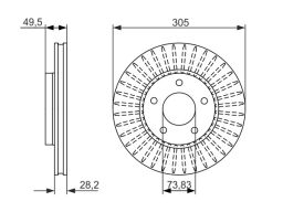 0 986 479 698 Tarcza Hamulcowa Bosch