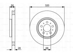 0 986 479 321 Tarcza Hamulcowa Bosch