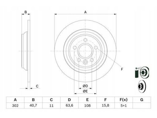 0 986 479 397 Tarcza Hamulcowa Bosch