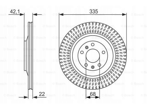 0 986 479 591 Tarcza Hamulcowa Bosch