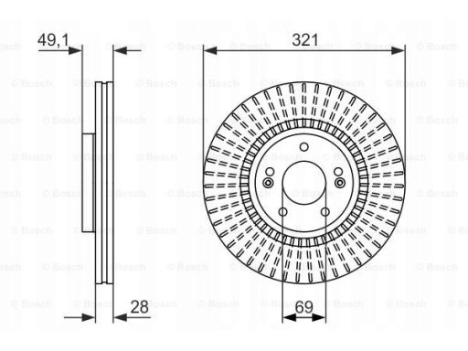 0 986 479 786 Tarcza Hamulcowa Bosch