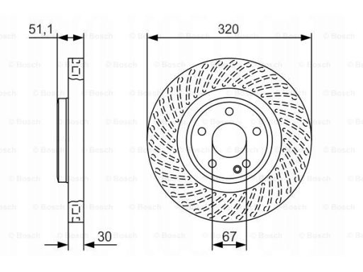 0 986 479 A59 Tarcza Hamulcowa Bosch