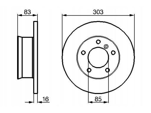0 986 479 C84 Tarcza Hamulcowa Bosch