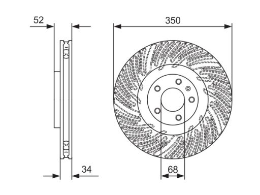 0 986 479 D26 Tarcza Hamulcowa Bosch