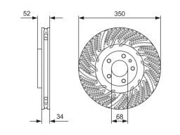 0 986 479 D26 Tarcza Hamulcowa Bosch