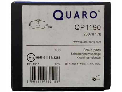 Qp1190 Klocki Ham. Db P. W168 A-Klasa Quaro