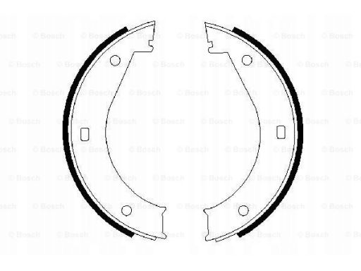 0 986 487 211 Szczęki Hamulca Postojowego Kpl. Bosch