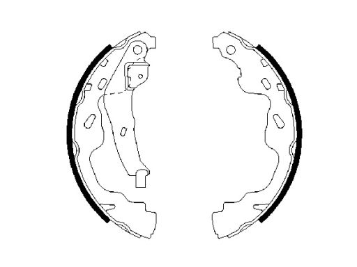 0 986 487 665 Szczęki Hamulcowe Kpl. Bosch