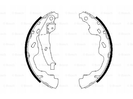 0 986 487 665 Szczęki Hamulcowe Kpl. Bosch