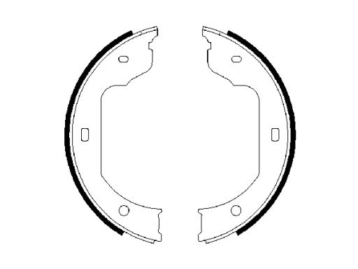 0 986 487 625 Szczęki Hamulca Postojowego Kpl. Bosch