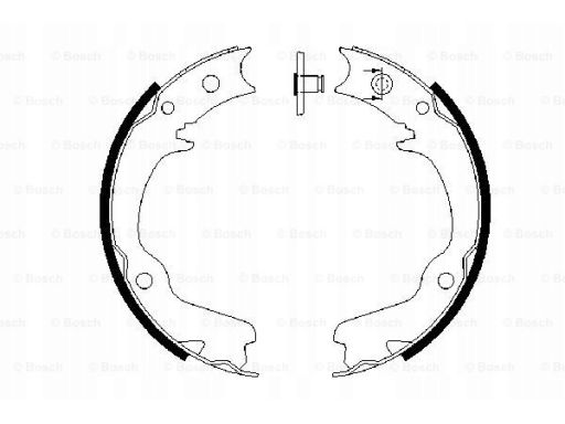 0 986 487 681 Szczęki Hamulca Postojowego Kpl. Bosch