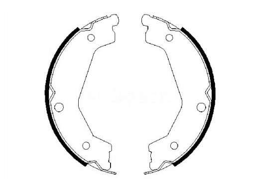 0 986 487 708 Szczęki Hamulca Postojowego Kpl. Bosch