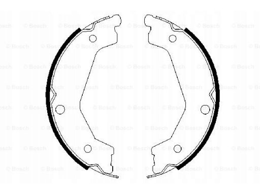 0 986 487 708 Szczęki Hamulca Postojowego Kpl. Bosch