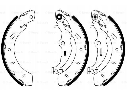 0 986 487 796 Szczęki Hamulcowe Kpl. Bosch