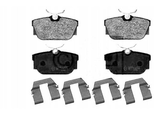 Fe16382 Klocek Hamulcowy Kpl. Tył , Pasuje Do: Vw California T4 Camper