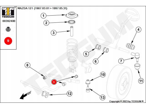 00392400 Tuleja Wahacza Ted-Gum