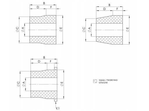 00392400 Tuleja Wahacza Ted-Gum