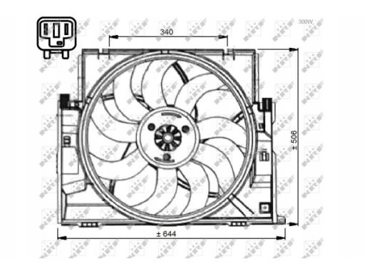 Wentylator Chłodnicy Silnika 47735
