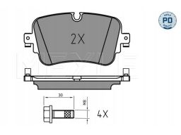 025 223 0717/Pd Klocek Hamulcowy Kpl. Meyle