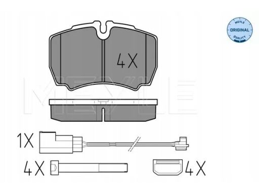 025 291 2320/W Klocek Hamulcowy Kpl. Meyle