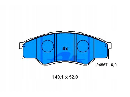 13.0460-5616.2 Klocek Hamulcowy Kpl. Ate