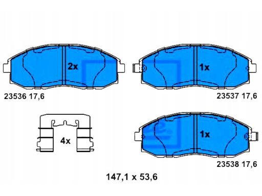 13.0460-5792.2 Klocek Hamulcowy Kpl. Ate