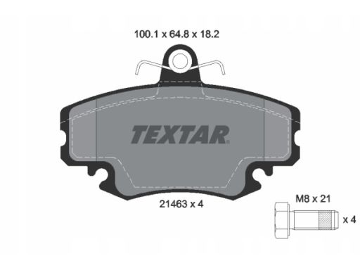 2146306 Klocek Hamulcowy Kpl. Textar