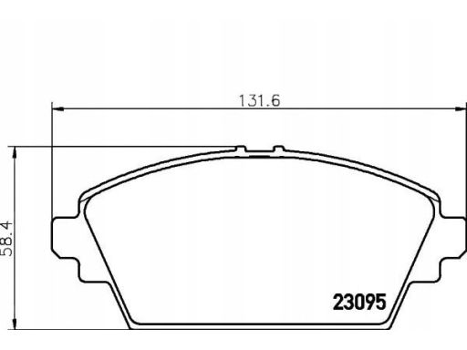2309501 Klocek Hamulcowy Kpl. Textar