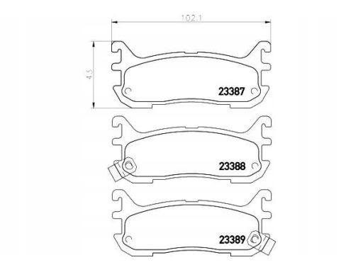 2338704 Klocek Hamulcowy Kpl. Textar
