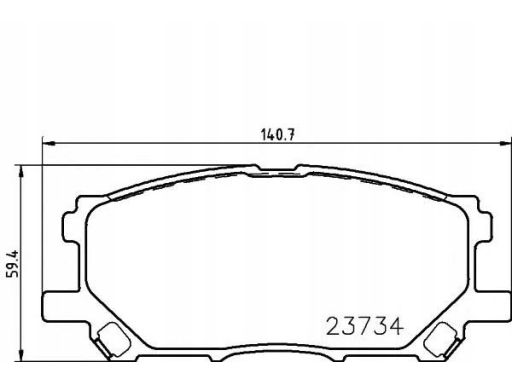 2373401 Klocek Hamulcowy Kpl. Textar