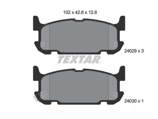 2402901 Klocek Hamulcowy Kpl. Textar