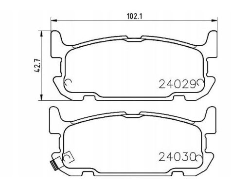 2402901 Klocek Hamulcowy Kpl. Textar