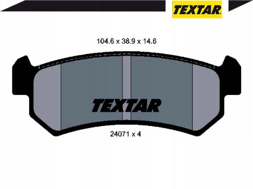 2407101 Klocek Hamulcowy Kpl. Textar