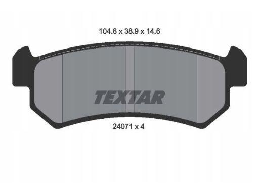 2407101 Klocek Hamulcowy Kpl. Textar