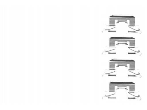 82512900 Zestaw Montażowy Klocków Hamulcowych Textar