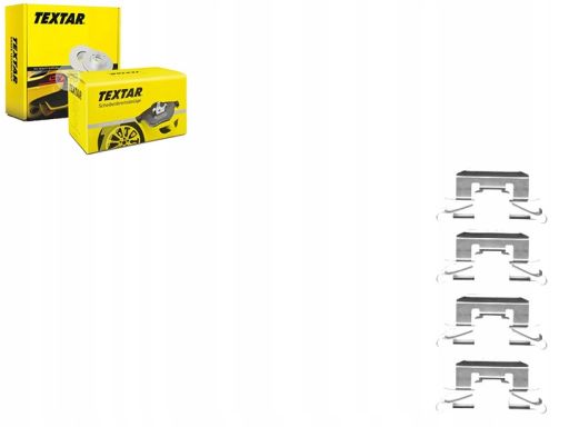 82512900 Zestaw Montażowy Klocków Hamulcowych Textar