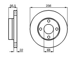 0 986 478 550 Tarcza Hamulcowa Bosch