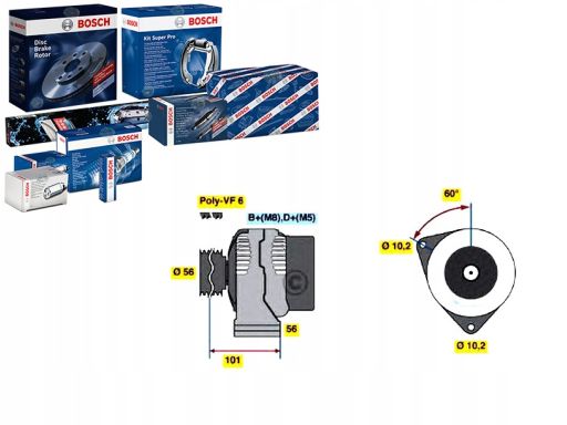 0 986 039 750 Alternator Bosch