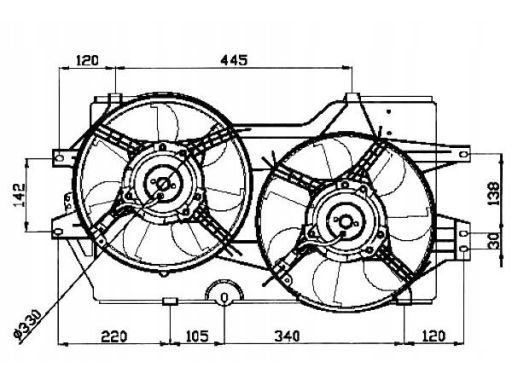 Wentylator Chłodnicy Silnika 47031