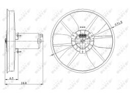 Silnik Wentylatora Chłodnicy 47401