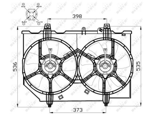Wentylator Chłodnicy Silnika 47497