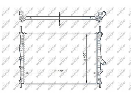 58441 Chłodnica Silnika Nrf 58441 Nrf