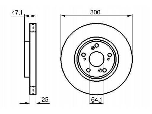 0 986 479 227 Tarcza Hamulcowa Bosch