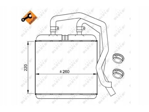 54217 Nagrzewnica Nrf 54217 Nrf