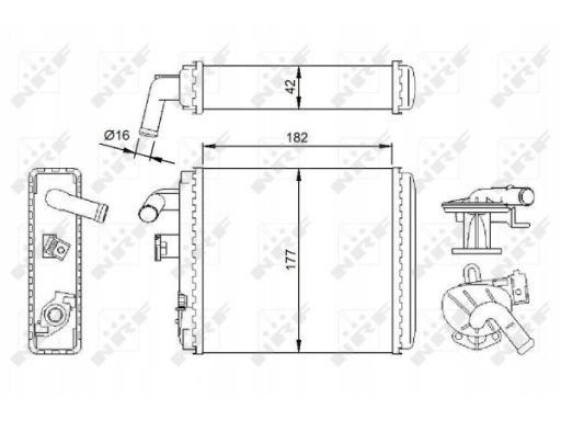 54282 Nagrzewnica Nrf 54282 Nrf